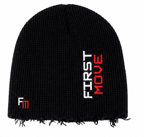 FM Pharmacy Waffle Beanie – Black