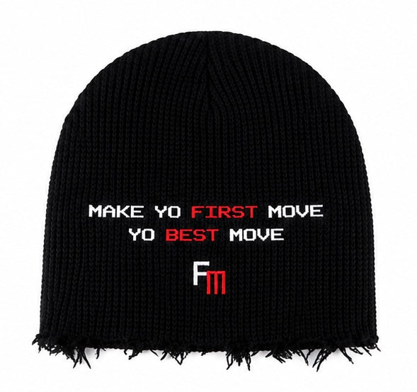 FM Pharmacy Waffle Beanie – Black