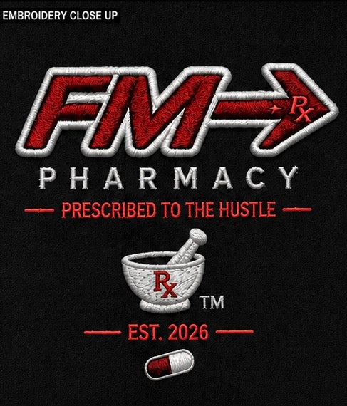 FM Pharmacy Sweat Shorts – Black