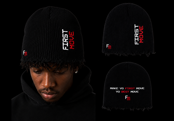 FM Pharmacy Waffle Beanie – Black